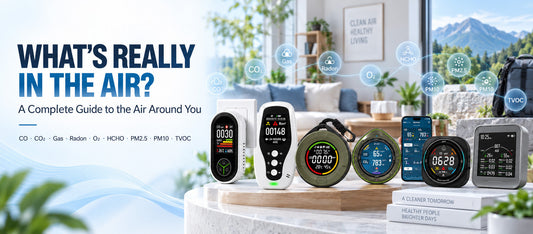 What’s Really in the Air? A Complete Guide to CO, CO₂, Radon, PM2.5, VOCs and More