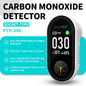 Protmex 4-in-1 Carbon Monoxide & Gas Detectors Plug in, Home CO Gas Detector with Temperature & Humidity Monitoring - Large Screen 4 in 1 CO and Gas Detector