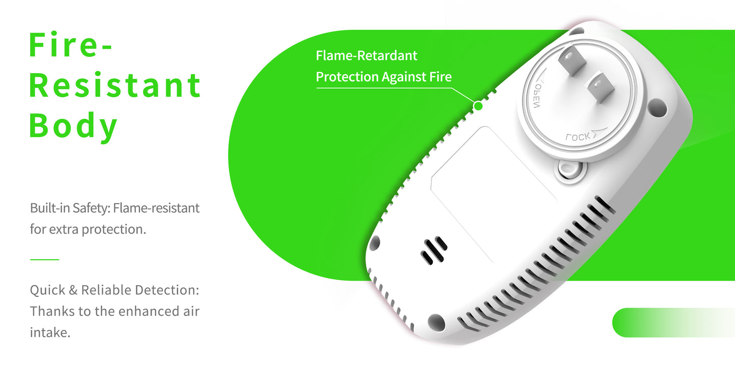 252 D Real Time Monitoring of Carbon Monoxide, Combustible Gas Detection, Smoke Detection, Reverse Compatible Socket,