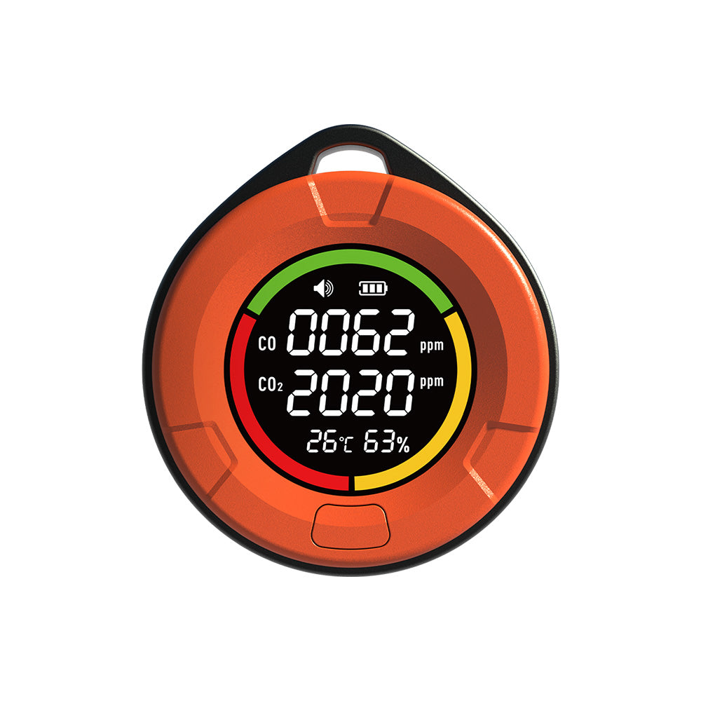 FABISENSE 10E+ 双传感器一氧化碳和二氧化碳探测器 | 0-1000ppm 一氧化碳 | 400-5000ppm 二氧化碳 | 适用于露营、房车和密闭空间