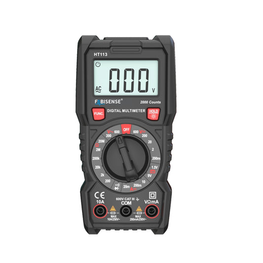 FABISENSE HT113 Digital Multimeter 2000 Counts Manual Range AC/DC Voltage Tester with Battery Test, Backlight & Data Hold