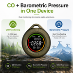 ABISENSE PTH-10D+ Portable CO Detector for Camping & RV with Barometric Pressure, Bluetooth App, Temperature & Humidity