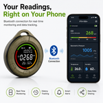 ABISENSE PTH-10D+ Portable CO Detector for Camping & RV with Barometric Pressure, Bluetooth App, Temperature & Humidity