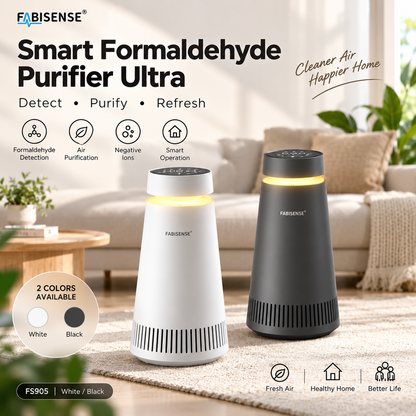 FABISENSE FS905 Smart Air Purifier Ultra | Whole-Home Gaseous Defense | Intelligent High-Precision Sensor | Clears Formaldehyde