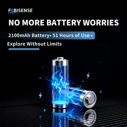 FABISENSE 282B+ Smart Professional CO CO₂ Detector with App, Time Display, Temp/Humidity Sensor, Type-C Charging for Industrial, Camping & Indoor Air Quality