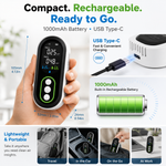FABISENSE 26P Portable PM2.5 & PM10 Air Quality Monitor with Temperature, Humidity and Alarm