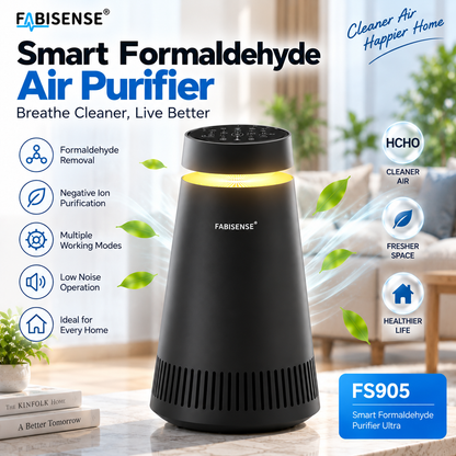 FABISENSE FS905 Smart Air Purifier Ultra | Whole-Home Gaseous Defense | Intelligent High-Precision Sensor | Clears Formaldehyde