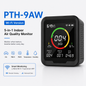 FABISENSE 9A /9AW 5-in-1 Air Quality Monitor, CO₂ PM2.5 PM10 Detector with Temperature, Humidity & Optional Wi-Fi App