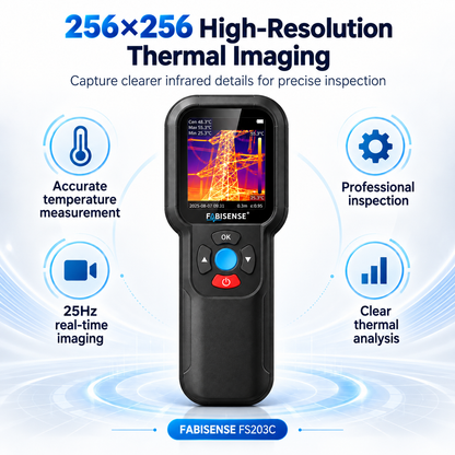 FABISENSE FS203C Thermal Imaging Camera 256×256 | High Resolution Infrared Thermal Camera