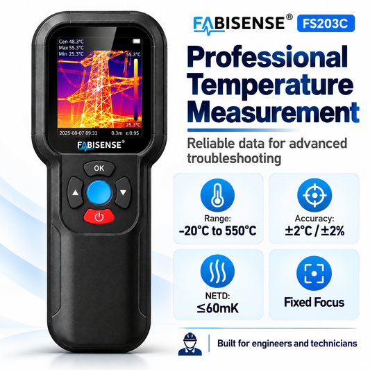 FABISENSE FS203C Thermal Imaging Camera 256×256 | High Resolution Infrared Thermal Camera