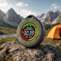 FABISENSE 10F 4-in-1 Air Quality Monitor | O2, Barometric Pressure, Temp & Humidity | Audible Alarm | Portable | for Home, Camping & Hiking