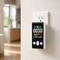 FABISENSE 4-in-1 Plug-in CO & Gas Detector | Reverse-Compatible | CO, Gas, Temp & Humidity | Dual Power