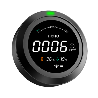 FABISENSE PTH-3MW Multi-Function WiFi Air Quality Monitor | Real-Time Indoor Air Quality | for Home & Office