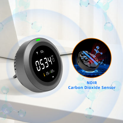Monitor carbon dioxide levels in your home with the PTH-8 Wi-Fi Smart Carbon Dioxide Detector
