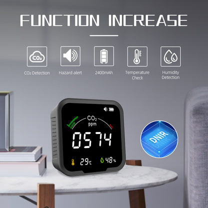 PTH-9C Multi-Function Carbon Dioxide Detector with Temperature and Humidity Meter, CO2 Beep Alarm, Low Battery Reminder