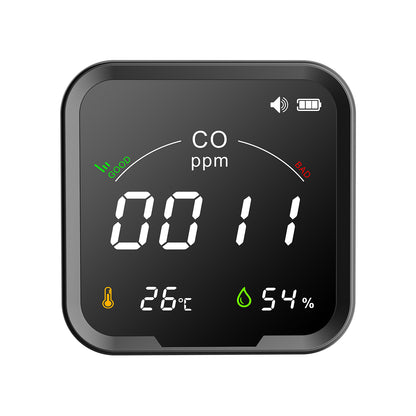 Protmex Portable 3 in 1 Multi-Function Carbon Dioxide Detector, Air Quality Monitor Real Time Monitoring Sensor/Temperature/Humidity/CO Alarm Monitor for Indoor Outdoor Travel Camping Car