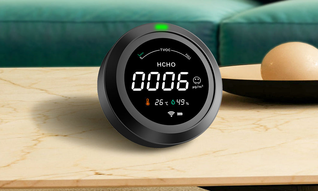 FABISENSE PTH-3MW Multi-Function WiFi Air Quality Monitor | Real-Time Indoor Air Quality | for Home & Office