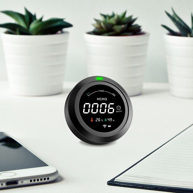 FABISENSE PTH-3MW Multi-Function WiFi Air Quality Monitor | Real-Time Indoor Air Quality | for Home & Office