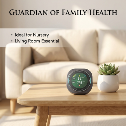 FABISENSE 282B Professional CO & CO₂ Detector | Dual Gas | Temp & Humidity | 1.8" Touch LCD | 2100mAh | for Industrial & Camping